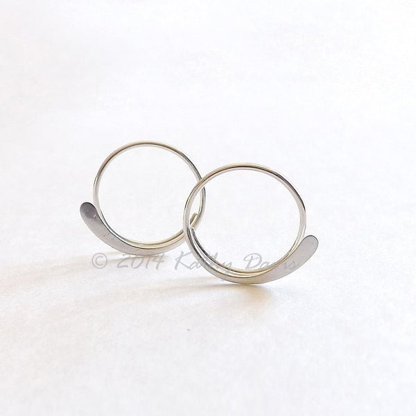 open hoop earrings by K Davis Studios